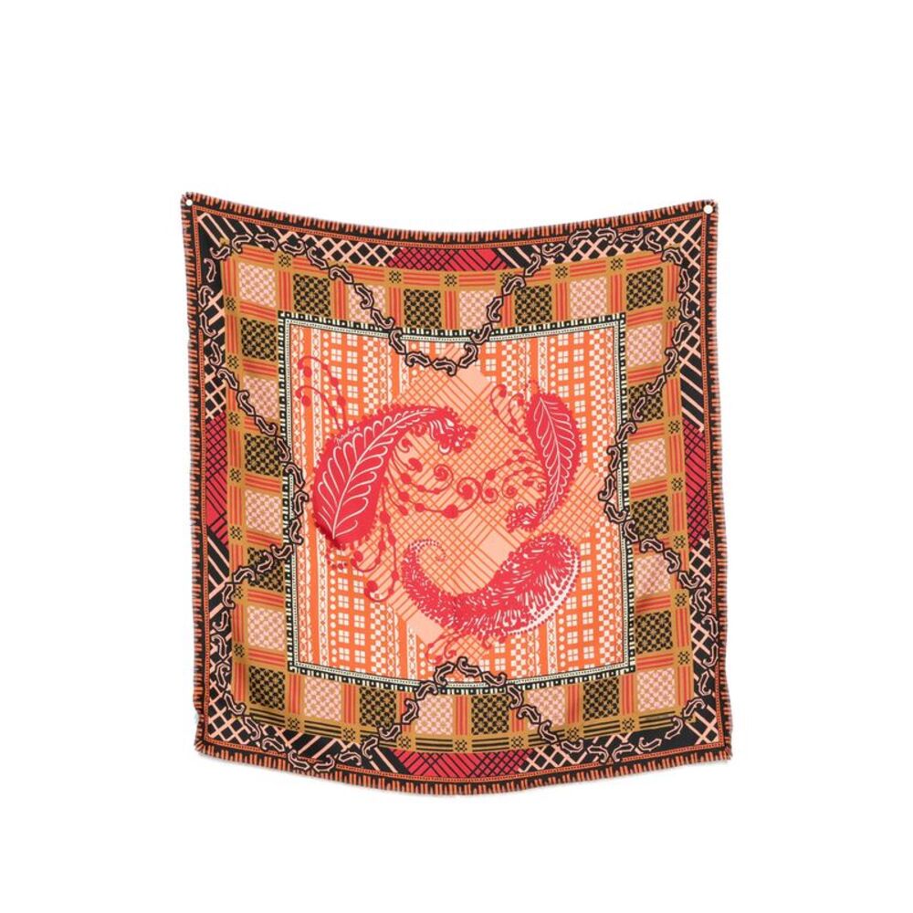 Mantero Orange Scarves Women